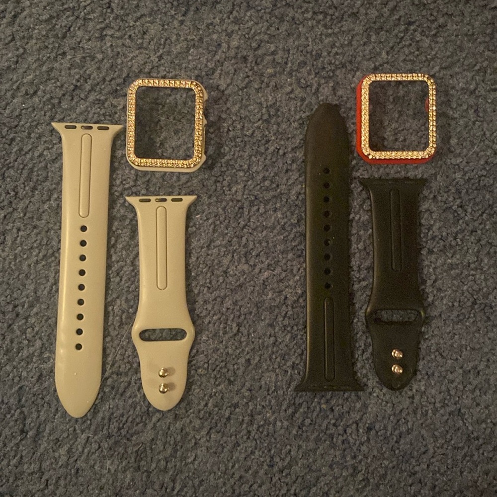 Bundle! Apple Watch band and cases.